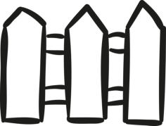 Garden Fence Stencil Svg Design File, Free Vectors File